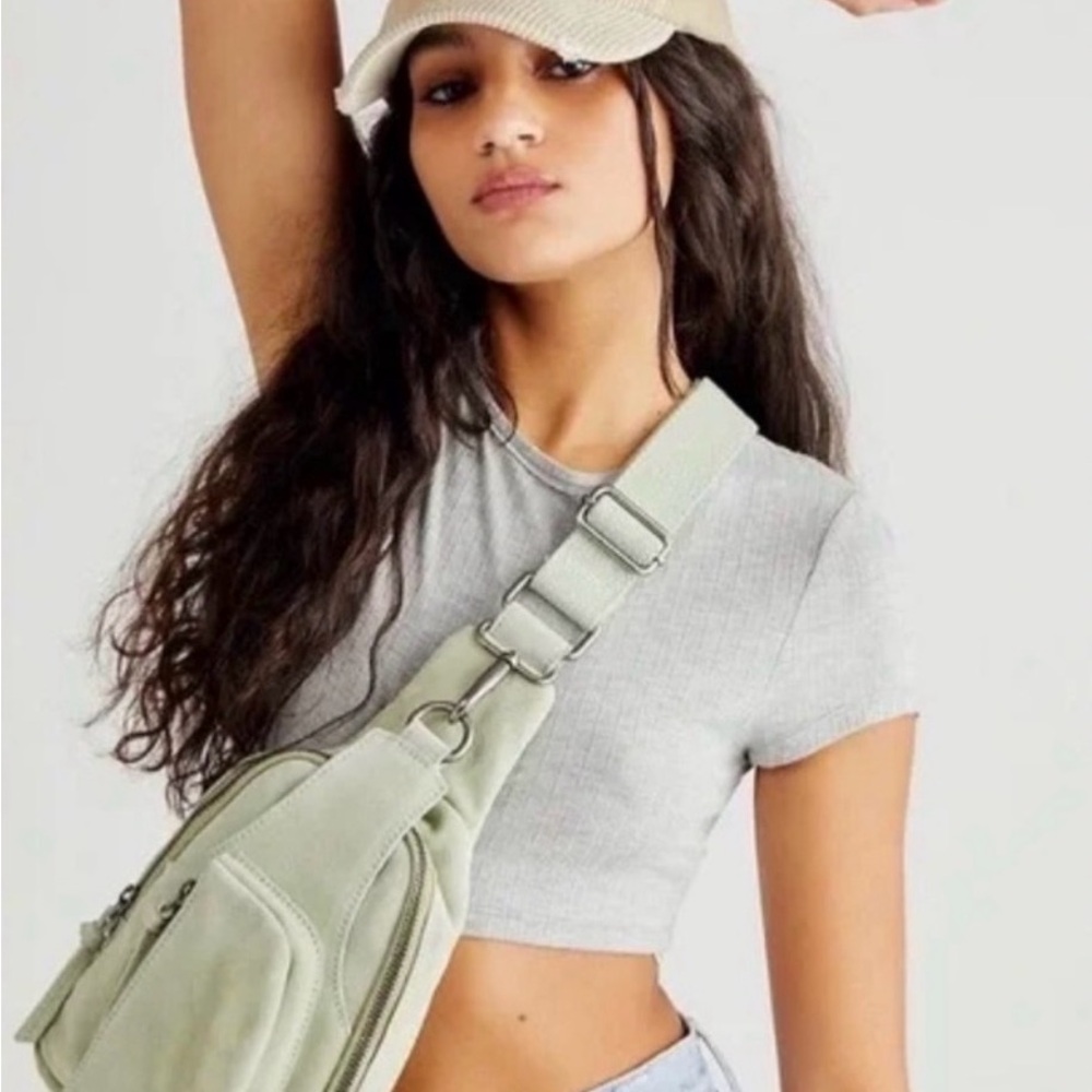 Free People Green Crossbody Bag